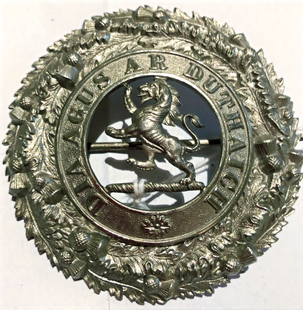 5th (Perthshire Highland) VB Black Watch Officers’ plaid brooch.