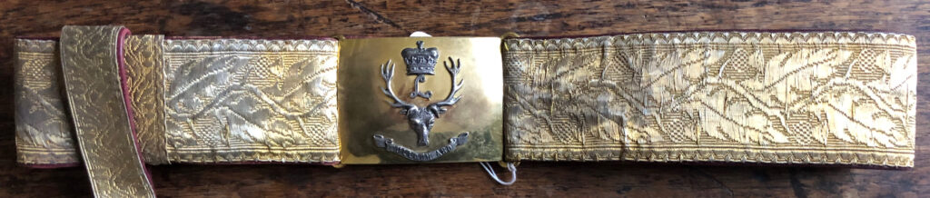 Seaforth Highlanders (Ross-shire Buffs, The Duke of Albany's) Officer's waist be