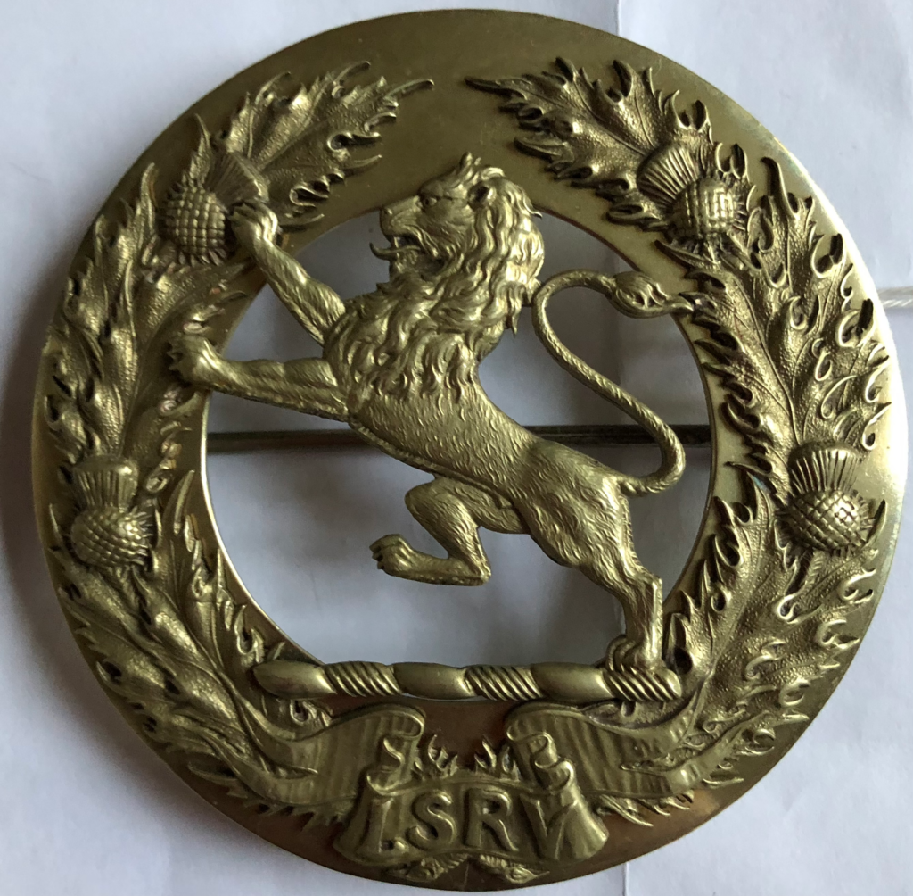 London Scottish NCO's plaid brooch