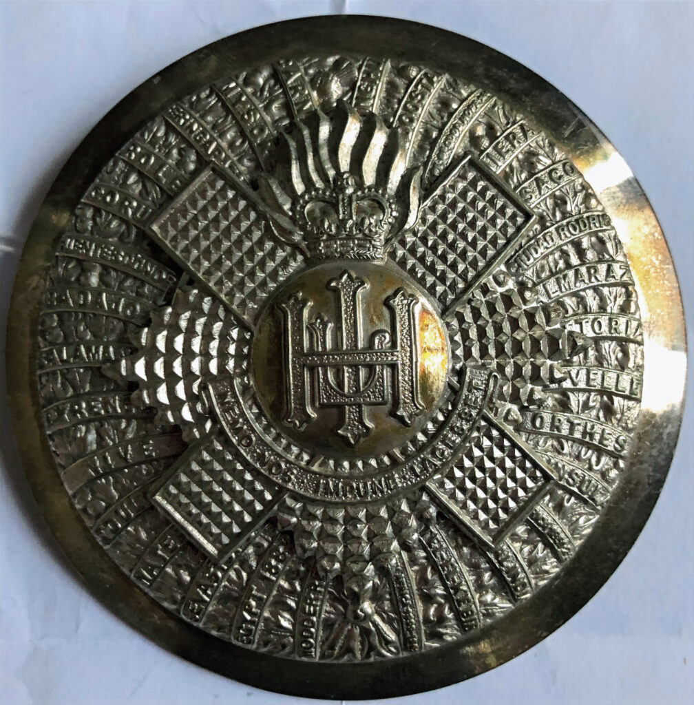 Royal Highland Fusiliers plaid brooch