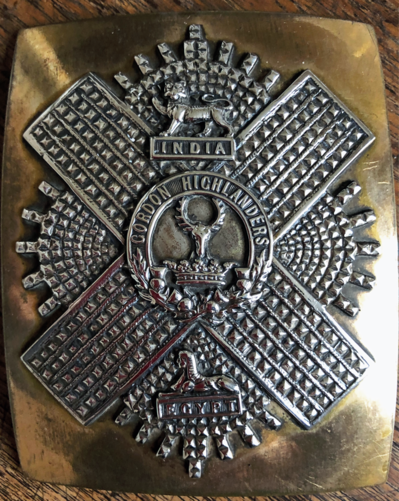 92nd Gordon Highlanders Officers shoulder belt plate
