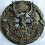 Gordon Highlanders plaid brooch - 01