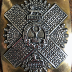 92nd Gordon Highlanders Officers shoulder belt plate - 01